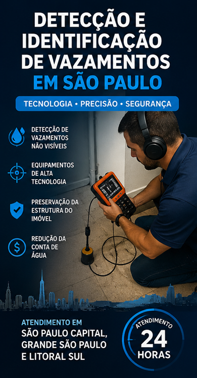 Caça Vazamentos no Brás | (11) 91504.4445 2 Caça Vazamentos no Brás