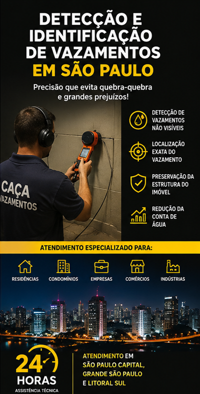 Caça Vazamentos no Brás | (11) 91504.4445 3 Caça Vazamentos no Brás